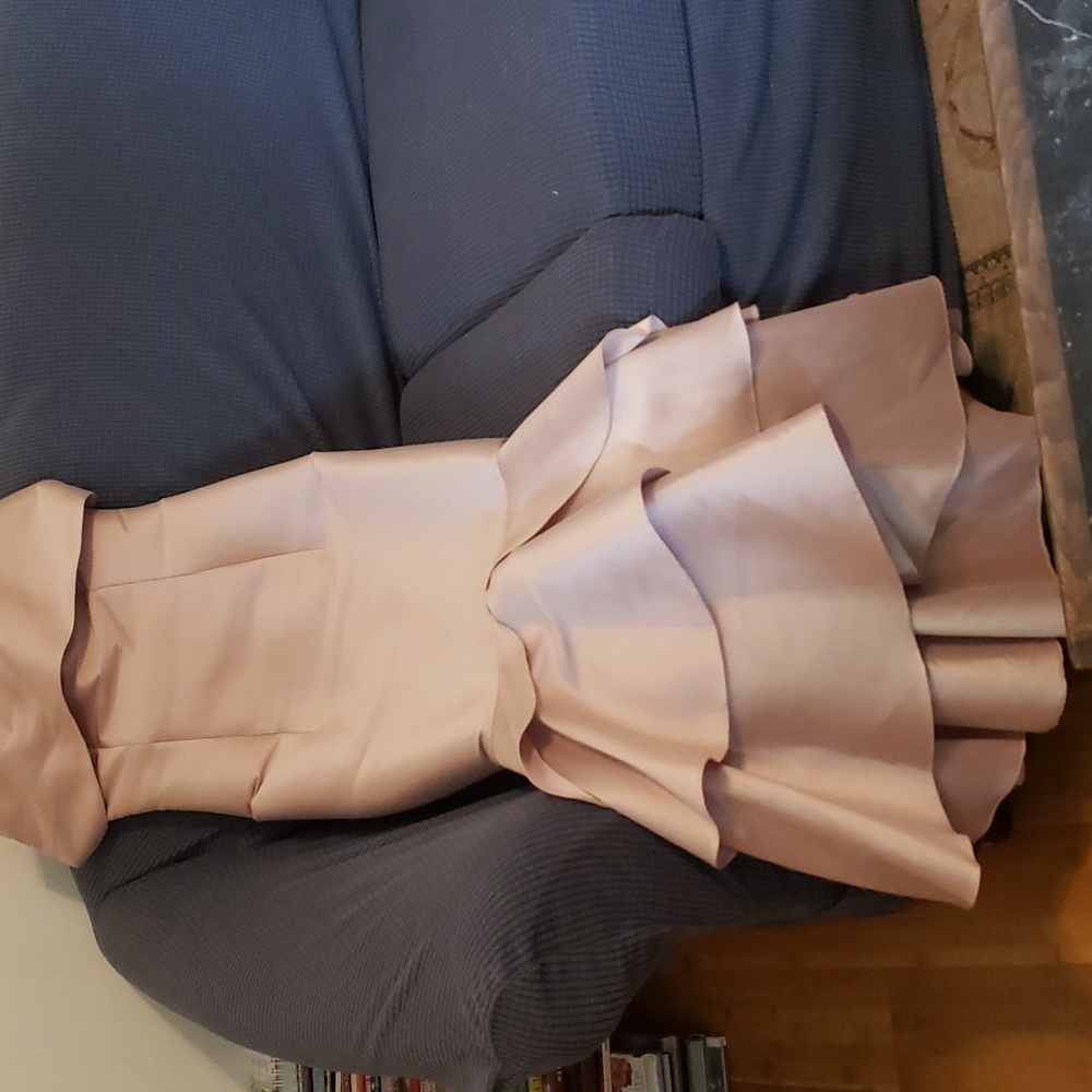 Sachin & Babi blush color evening gown.